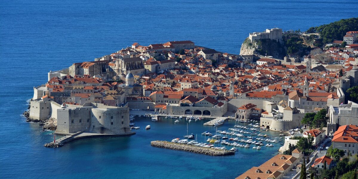 Dubrovnik Old Town View From The East Top