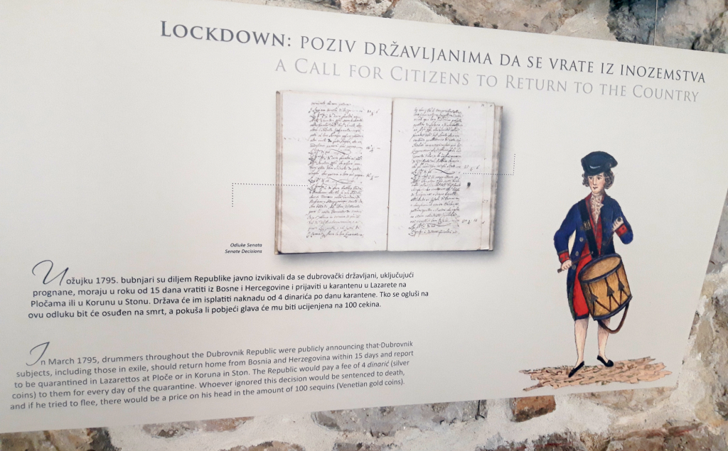 Dubrovnik quarantine exhibition